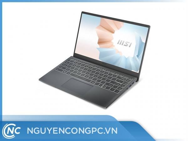 Laptop MSI Modern 14 B5M 014VN (R5-5500U | 8GB-RAM | 512GB-SSD | 14-FHD | Win10 | Xám)