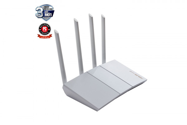 ASUS RT-AX55 Trắng (Gaming Router) Wifi AX1800 2 băng tần, router WiFi có thể mở rộng,  Wifi 6 (802.11ax), AiMesh WIFI Mesh, MU-MIMO, AiProtection