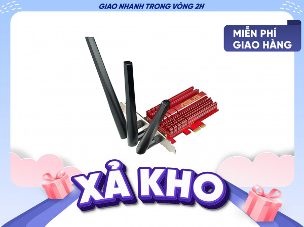 Card mạng không dây PCI Express Asus PCE-AC68 Wireless AC1900