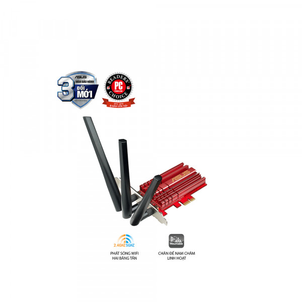Card mạng không dây PCI Express Asus PCE-AC68 Wireless AC1900