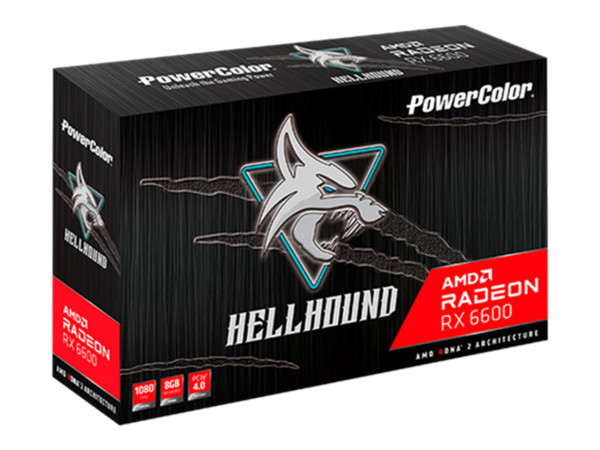 VGA PowerColor Hellhound Radeon RX 6600 8GB GDDR6 (AXRX 6600 8GBD6-3DHL)