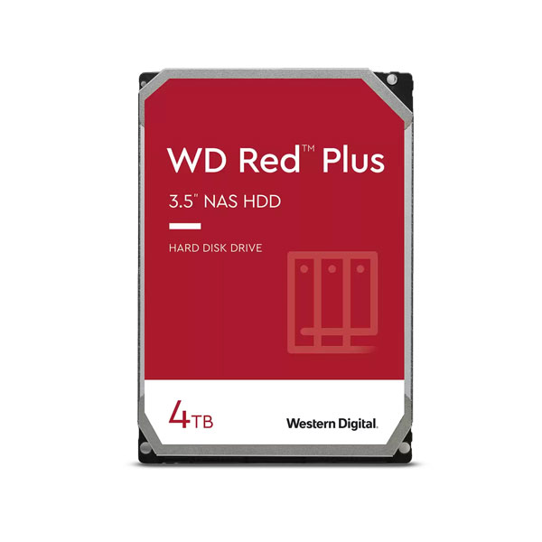 Ổ cứng HDD WD 4TB Red Plus 3.5 inch, 5400RPM, SATA, 128MB Cache (WD40EFZX)