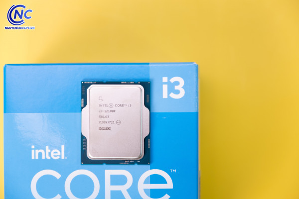 CPU Intel Core i3 12100F (3.3GHz turbo up to 4.3GHz, 4 nhân 8 luồng, 12MB Cache)