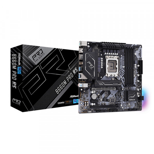 Mainboard ASROCK B660M PRO RS (Intel B660, Socket 1700, M-ATX, 4 khe RAM DDR4)