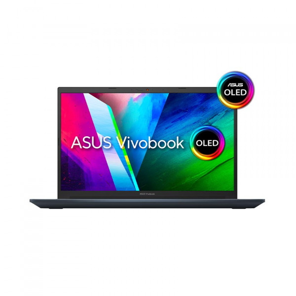 Laptop Asus Vivobook Pro M3500QC-L1105T (AMD Ryzen 5-5600H/ 8GB/ 512GB SSD/ 15.6 OLED FHD/ RTX 3050 Max Q 4GB/ Win10/ Xanh xám/ 2 Yrs)