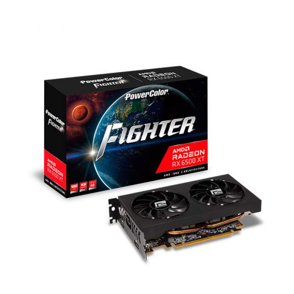  Card màn hình Powercolor Fighter RX 6500 XT 4G GDDR6 
