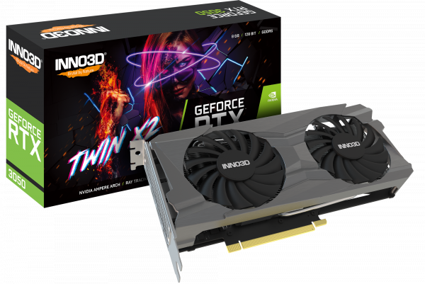 Card màn hình INNO3D GEFORCE RTX 3050 TWIN X2 8GB GDDR6 128Bit