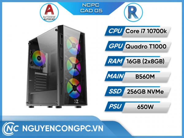 NCPC CAD 05 (i7 10700K/B560M/16GB RAM/250GB SSD/Quadro T1000)