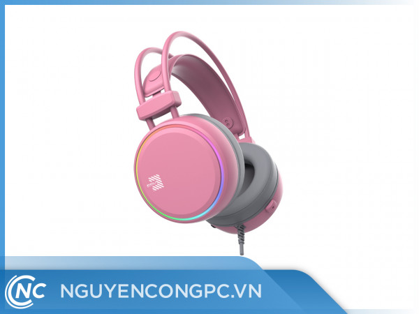 Tai nghe Gaming Zidli FCORE FH11U (7.1,USB, RGB), Pink