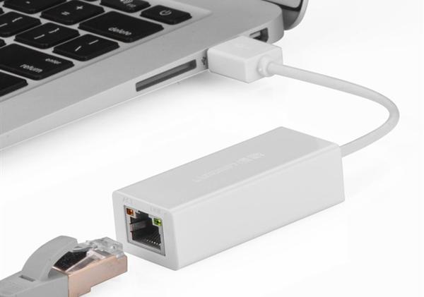 Cáp chuyển USB 3.0 to Lan hỗ trợ 10/100/1000 Mbps chính hãng Ugreen 20255