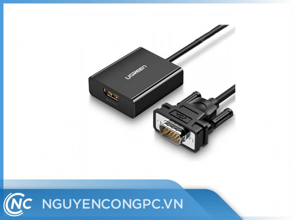 Cáp chuyển đổi VGA to HDMI + Audio chính hãng Ugreen 60814