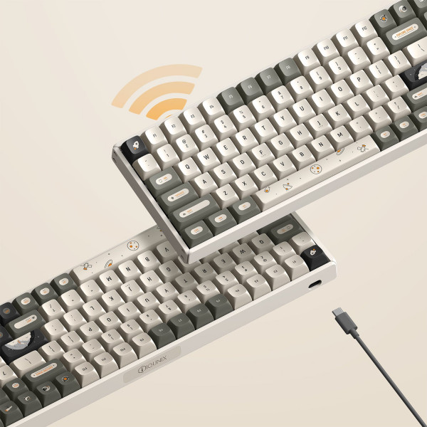 Bàn Phím Cơ IQUNIX F97 Hitchhiker Wireless Mechanical Keyboard (Non-Backlit Cherry)