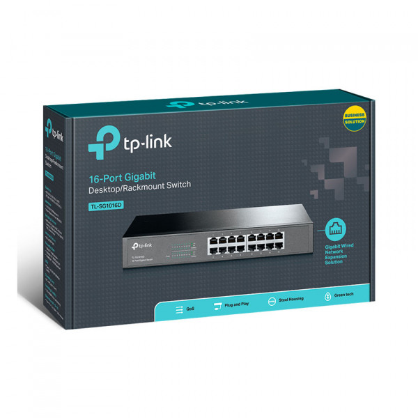 Bộ chia tín hiệu TP-Link 16 cổng Gigabit Desktop/Rackmount TL-SG1016D