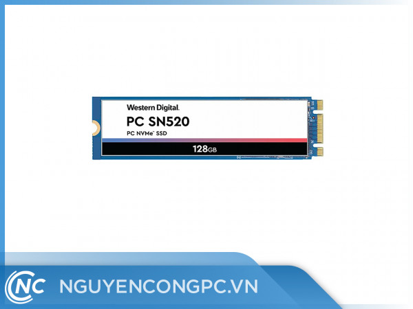 Ổ Cứng SSD WD PC SN520 128GB NVMe M.2 2280 S3-B-M PCIe Gen 3 x4 (SDAPNUW-128G)