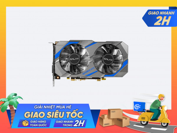 Card màn hình Galax GeForce 4GB P75L GTX 1050 Ti 1 Click OC GDDR5 Đen (50IQH8DSQ31C)