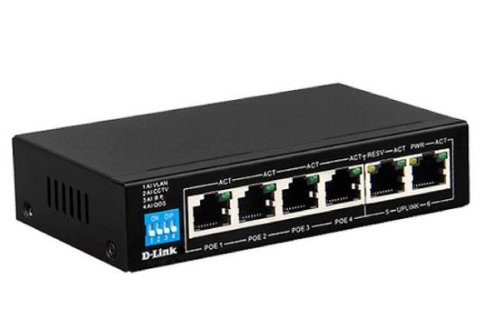 Thiết bị mạng/ Switch POE D-Link 6P DES-F1006P