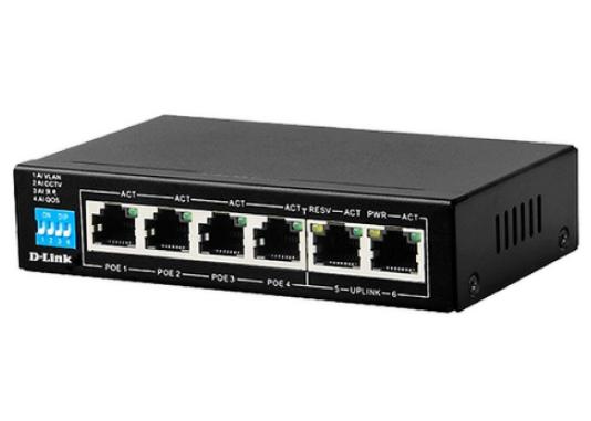 Thiết bị mạng/ Switch POE D-Link 6P DES-F1006P