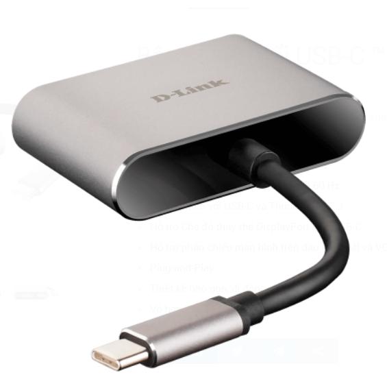 Bộ chuyển đổi D-Link DUB-V210 – USB Type-C to HDMI/VGA