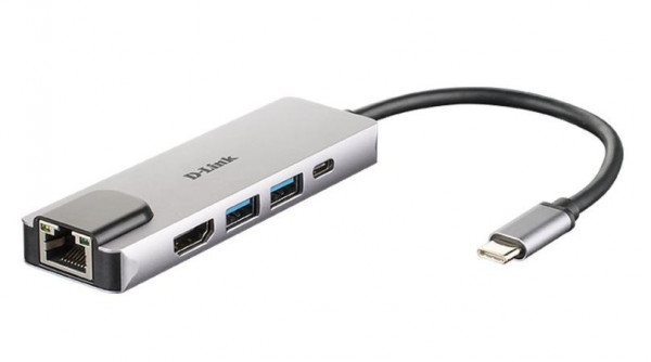 Bộ chuyển đổi USB Type C DUB-M520 – 5 trong 1