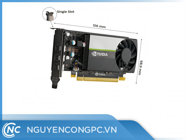 Card màn hình Nvidia T400 4GB GDDR6 (Asus Server Accessory)