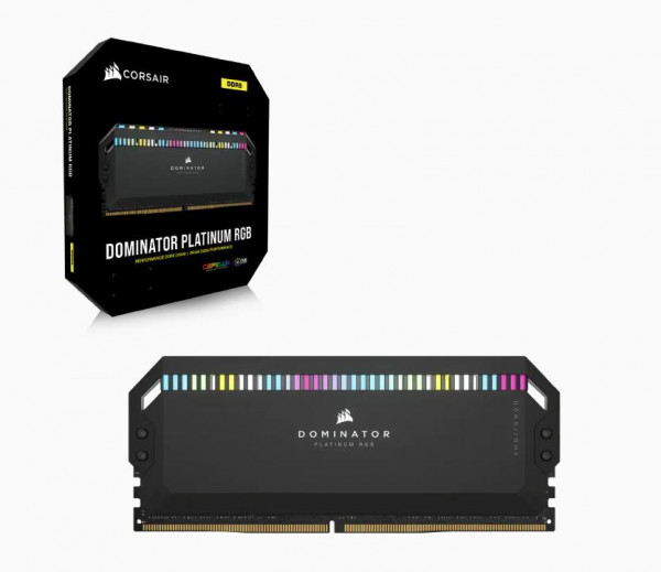 Ram Corsair DOMINATOR PLATINUM RGB 64GB (2x32GB) DDR5 5200MHz Black (CMT64GX5M2B5200C40)
