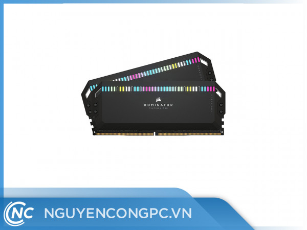 Ram Corsair DOMINATOR PLATINUM RGB 64GB (2x32GB) DDR5 5200MHz Black (CMT64GX5M2B5200C40)