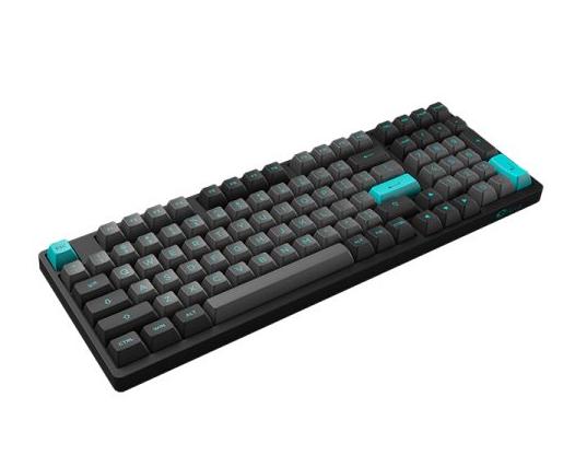 Bàn phím AKKO 3098B Multi-modes Black & Cyan (Akko CS sw - Jelly Blue)