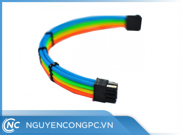 Dây nguồn bọc lưới Rainbow 8 pin VGA