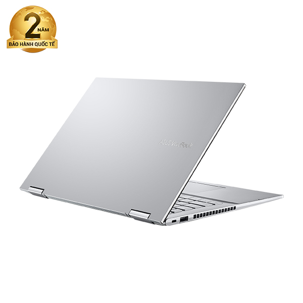Laptop Asus Vivobook Flip TP470EA-EC346W (i3-1115G4/ 4GB RAM/ 512GB SSD/ 14FHD Touch/ VGA ON/ Win11/ Silver/ Pen/ 2 Yrs)