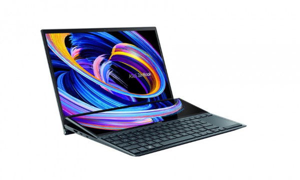 Laptop Asus Zenbook Duo UX482EA-KA274T (i5-1135G7/ 8GB RAM/ 512GB SSD/ 14FHD, Touch/ VGA ON/ Win10/ Blue/ SCR_PAD/ Pen/ 2 Yrs)