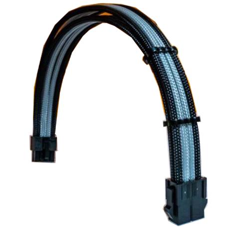 Dây nguồn bọc lưới Đen Xám 8 pin VGA