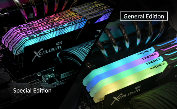 Ram TEAMGROUP XCALIBUR RGB DDR4 3600MHz 16GB (2x8GB) LED
