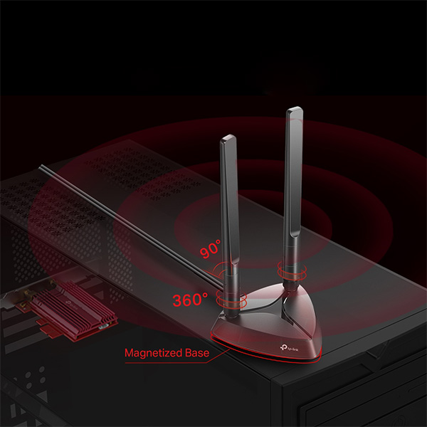 Card mạng WiFi 6 TPLink Archer TX3000E chuẩn AX3000 Bluetooth         