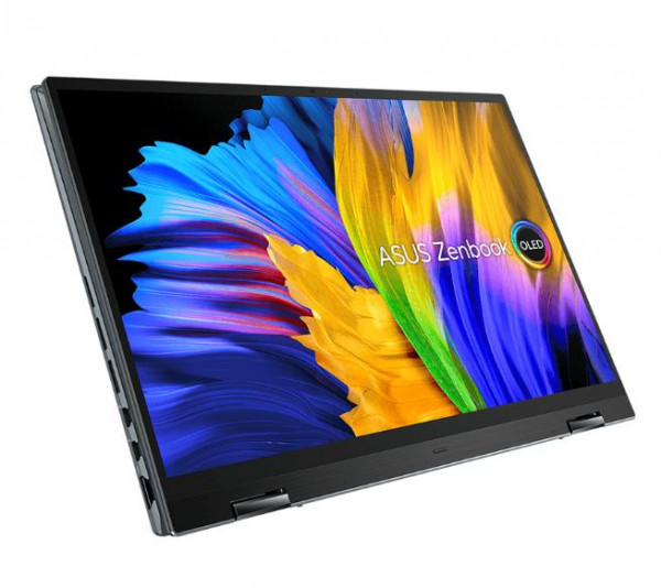 Laptop ASUS Zenbook 14 Flip OLED UP5401ZA-KN101W (Core i7-12700H / RAM 16GB/ 512GB SSD/ Intel Iris Xe Graphics/ 14.0 Inch WQHD/ Xám/ Win 11H/ 2 Yrs)