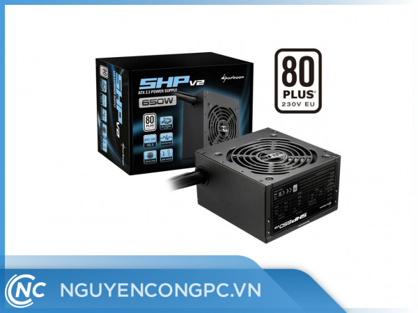 Nguồn máy tính Sharkoon SHP650 V2 650W
