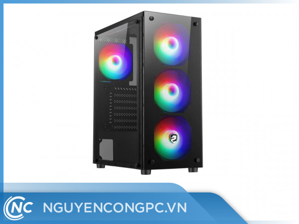 Vỏ Case Vitra MERCURY Q8 BLACK KÈM 3FAN RGB