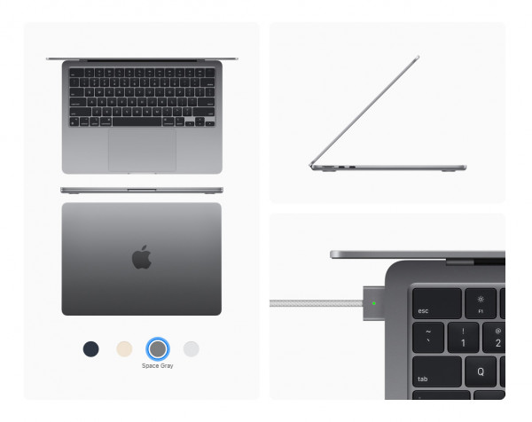 Laptop Apple Macbook Air M2 8GPU/ 16GB /512GB Space Gray - Z15S0009D
