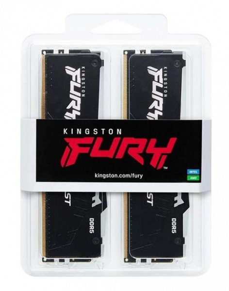 Ram Kingston FURY Beast RGB 64GB (2x32GB) DDR5 bus 5600Mhz (KF556C40BBAK2-64)