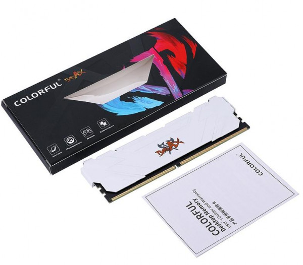 Ram Colorful Battle-Ax DDR4 8G 3200 ( SNOW WHITE)