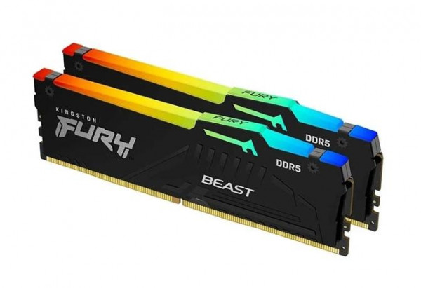 Ram Kingston FURY Beast RGB 32GB (2x16GB) DDR5 bus 5200Mhz (KF552C40BBAK2-32)