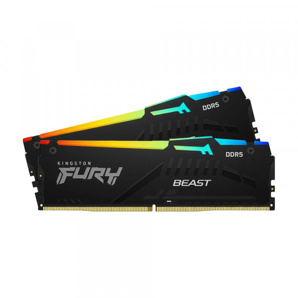 Ram Kingston FURY Beast RGB 32GB (2x16GB) DDR5 bus 5200Mhz (KF552C40BBAK2-32)