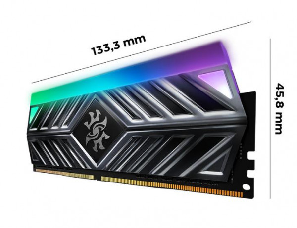 Ram Desktop Adata XPG Spectrix D41 RGB (AX4U36008G18I-DT41) 16GB (2x8GB) DDR4 3600Mhz