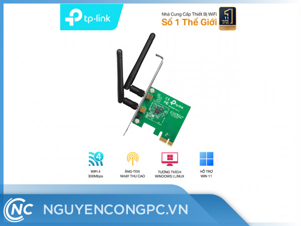 Card mạng không dây TP-Link TL-WN881ND 300Mbps