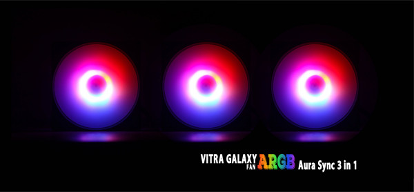 Bộ Fan Vitra Galaxy 3 in 1 ARGB Aura Sync