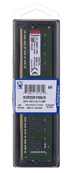 Ram Kingston 8GB 2666MHz DDR4 Non-ECC CL19 – KVR26N19S6/8