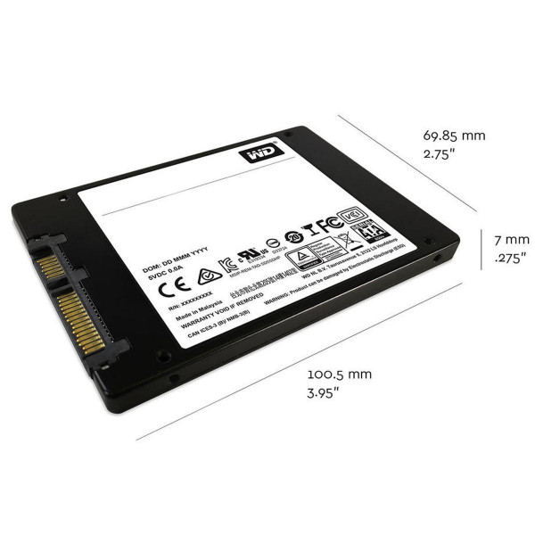 Ổ cứng SSD Western Digital Green 480GB SATA 2.5 inch (Đọc 545MB/s - Ghi 465MB/s) - (WDS480G3G0A)