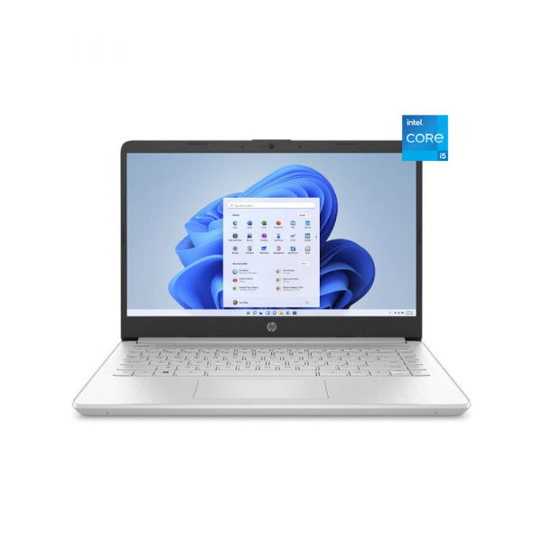 Laptop HP 14s-Dq5053TU 6R9M6PA ( I5-1235U / 8GB RAM/ 512GB SSD/ VGA On/ 14 Inch HD/ Win 11 / Bạc/ 1 Yr)