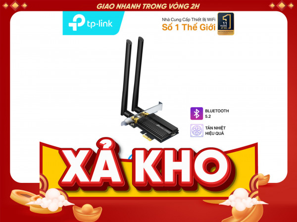 Card mạng Wifi 6 PCI TP-Link Archer TX50E AX3000Mbps