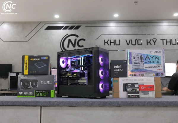 Bộ PC Đồ Hoạ Intel Core Ultra 9 285K, RAM 32GB, RTX 5060 Ti 16GB
