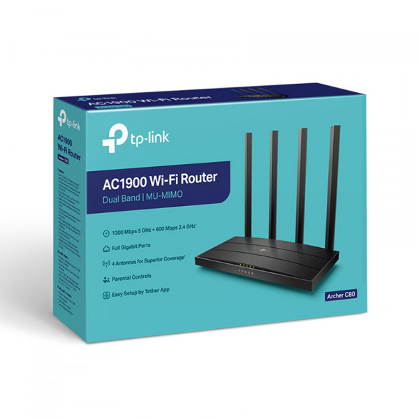 Bộ phát wifi TP-Link Archer C80 Wireless AC1900Mbps